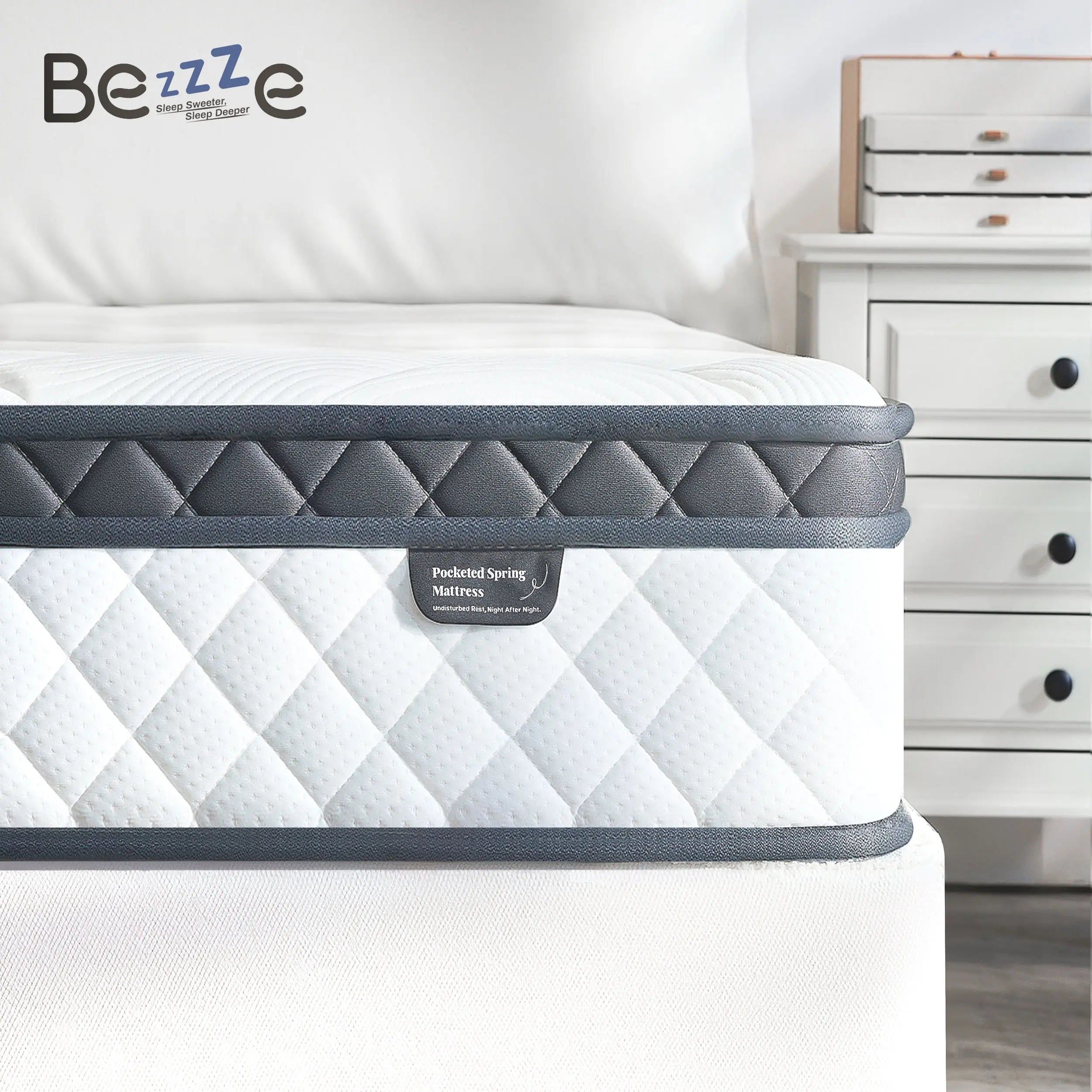Hybrid Memory Foam Mattress in a Box (10–12”) | Pocket Coils, Back Support & Pressure Relief
