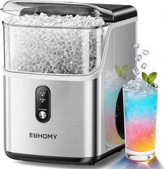 Countertop Pebble Ice Maker | 33–35 lbs/Day Soft Nugget Ice with Self-Cleaning